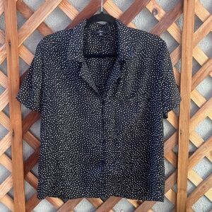 Lulu's Button down polka dot top